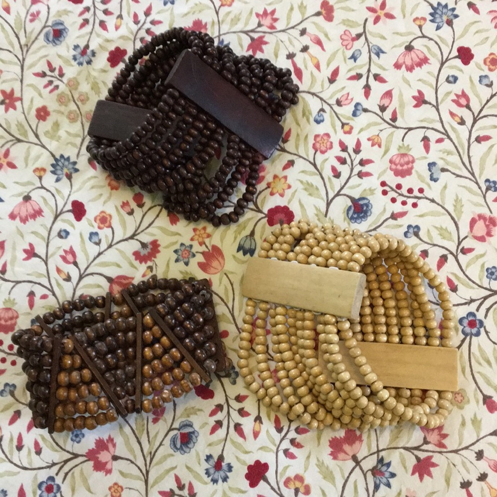 Wooden beaded Bracelets